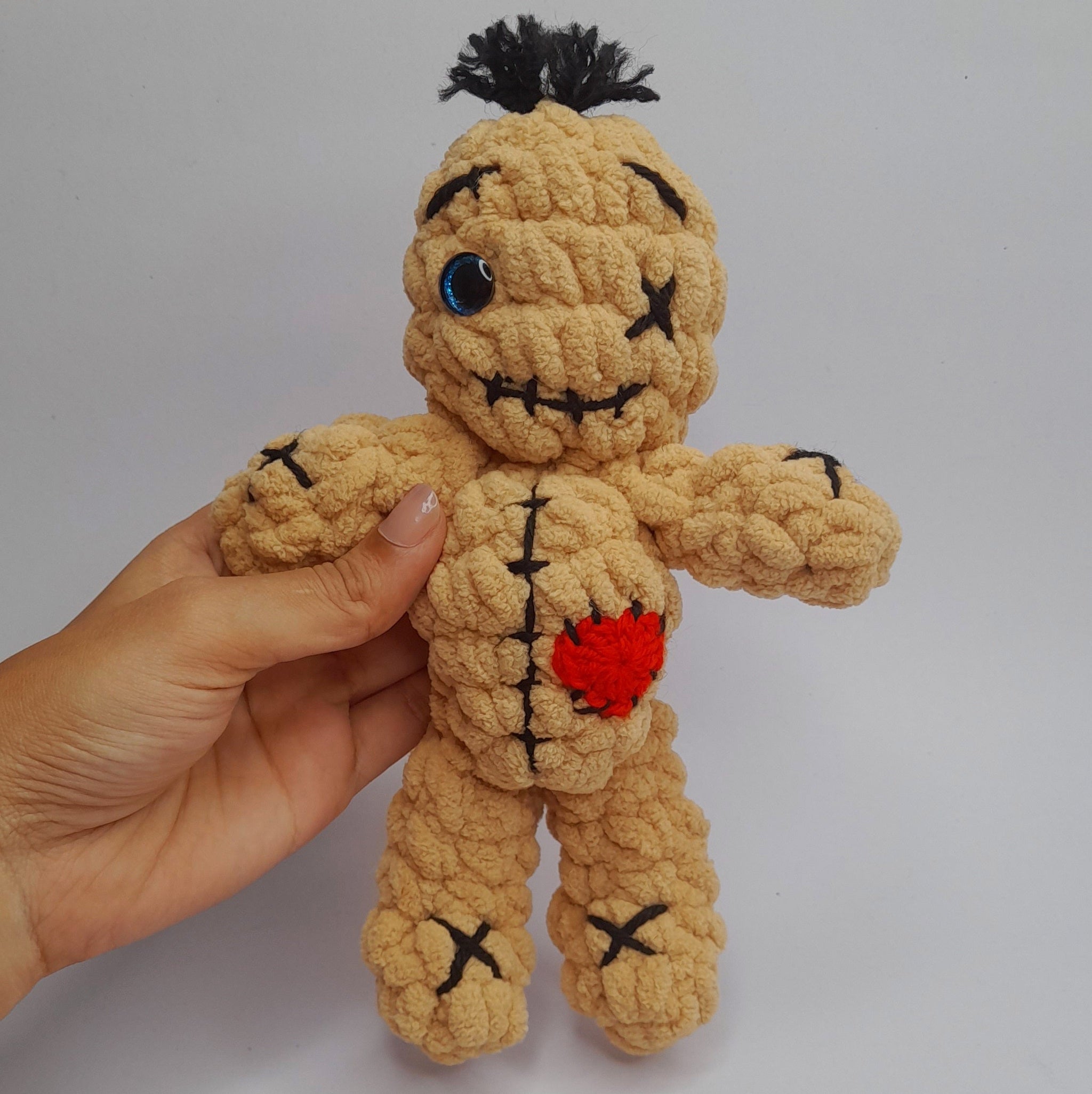Lot De 5 Poupées Vaudou Au Crochet Avec Aiguilles - Déco Humoristique, Cadeau Original, Halloween, Soulagement Stress