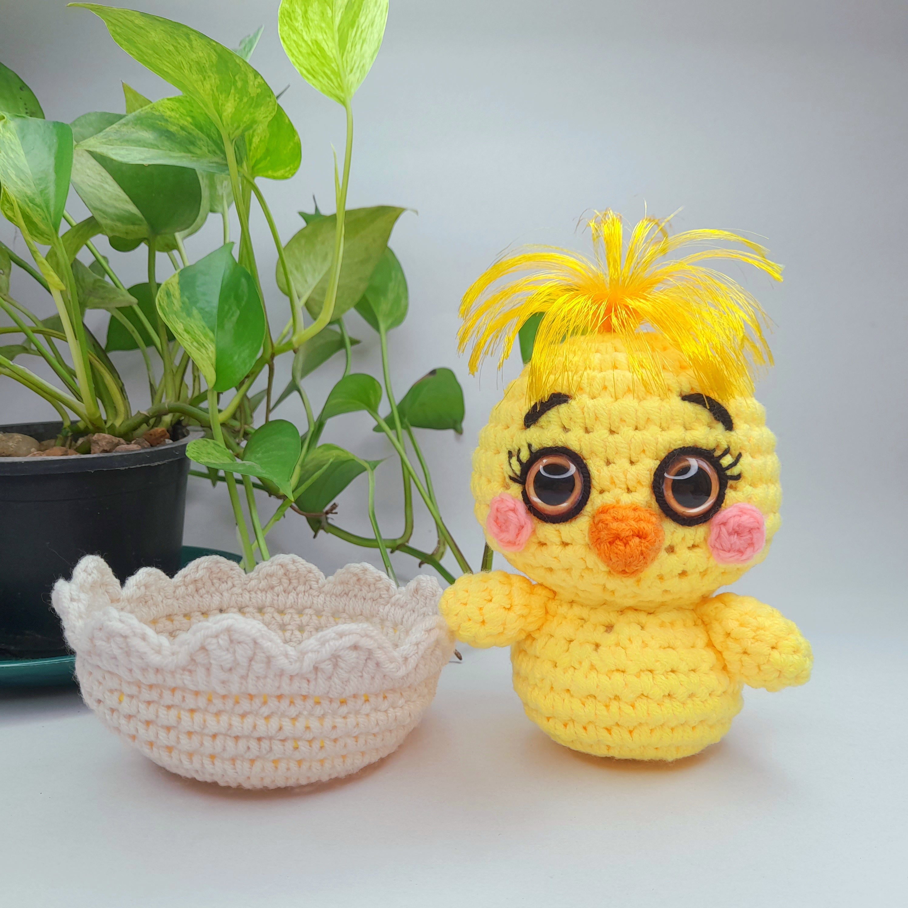 Modèle de Crochet Mini Poussin dans un Œuf - Peluche de Pâques