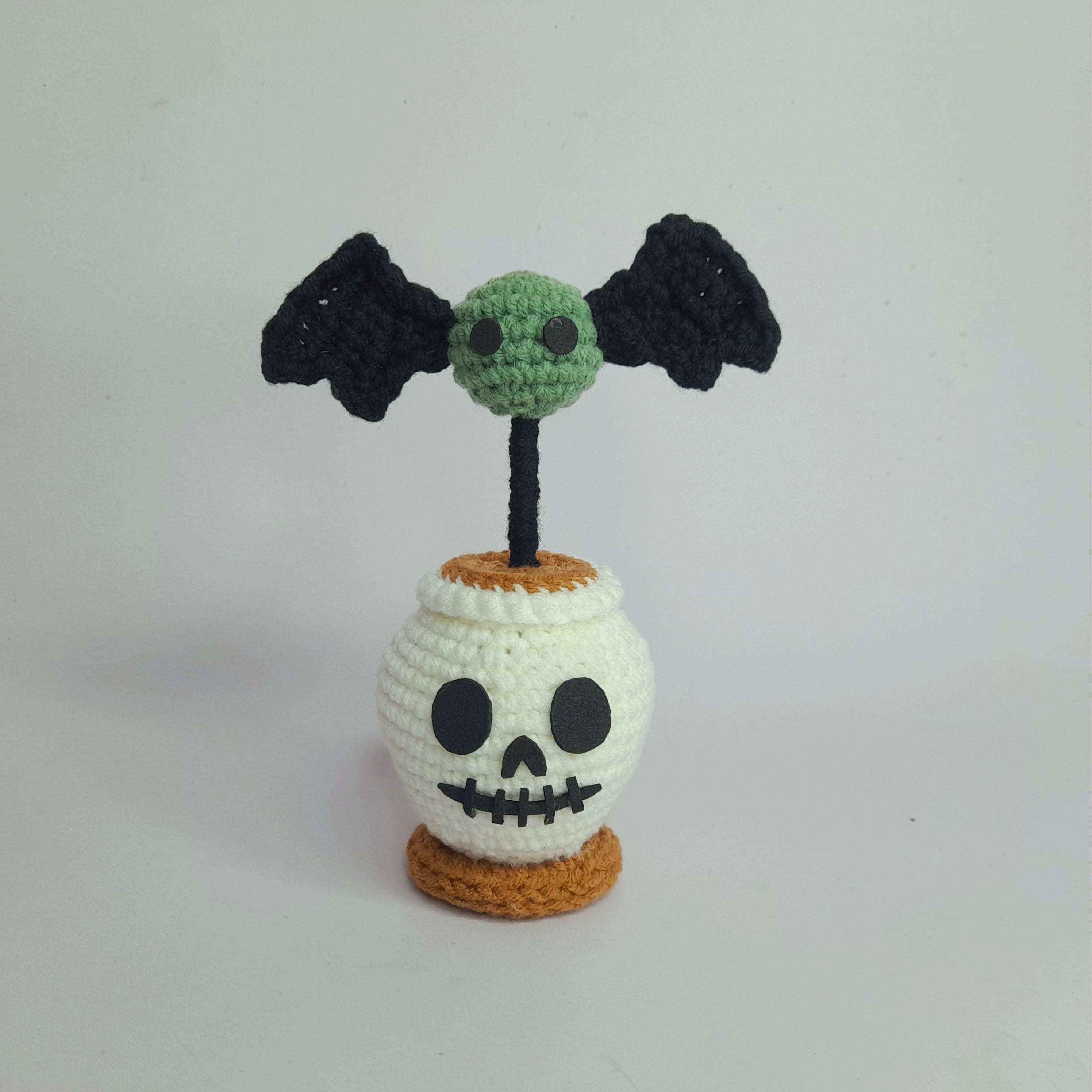 Ensemble de cache-pots crânes d’Halloween – Modèle de crochet