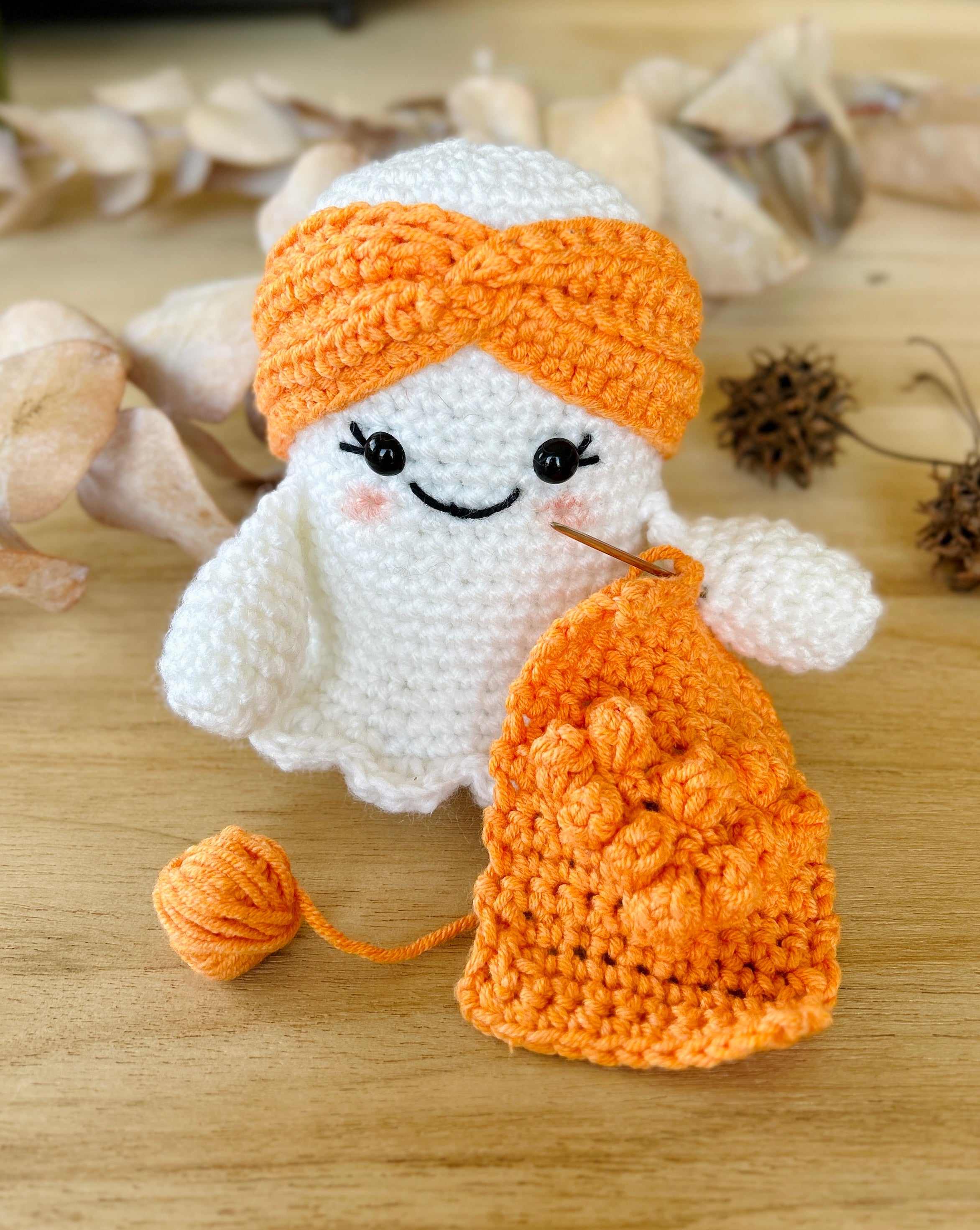 Modèle de crochet fantôme adorable pour Halloween