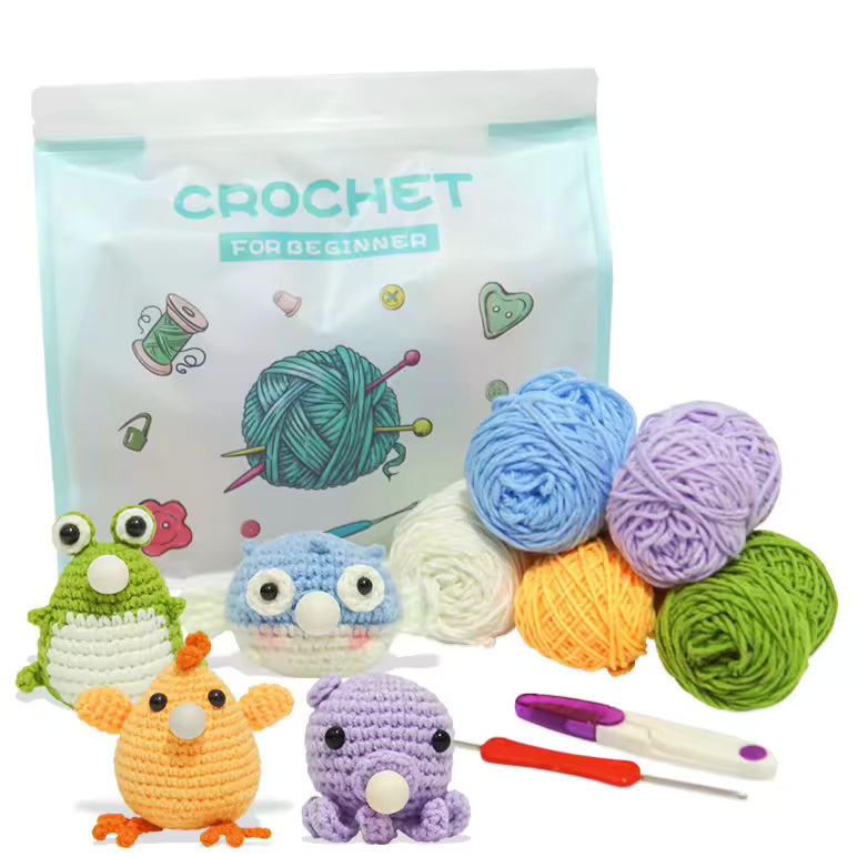 Kit de Crochet 4 Press Bubble Animals + Modèle GRATUIT & Vidéo Tutoriel