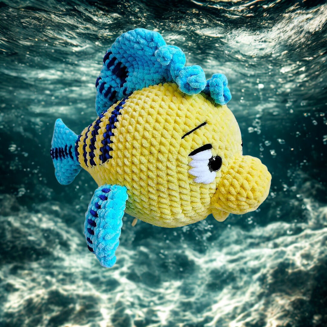 Modèle de Crochet Poisson Barbue (Flounder)