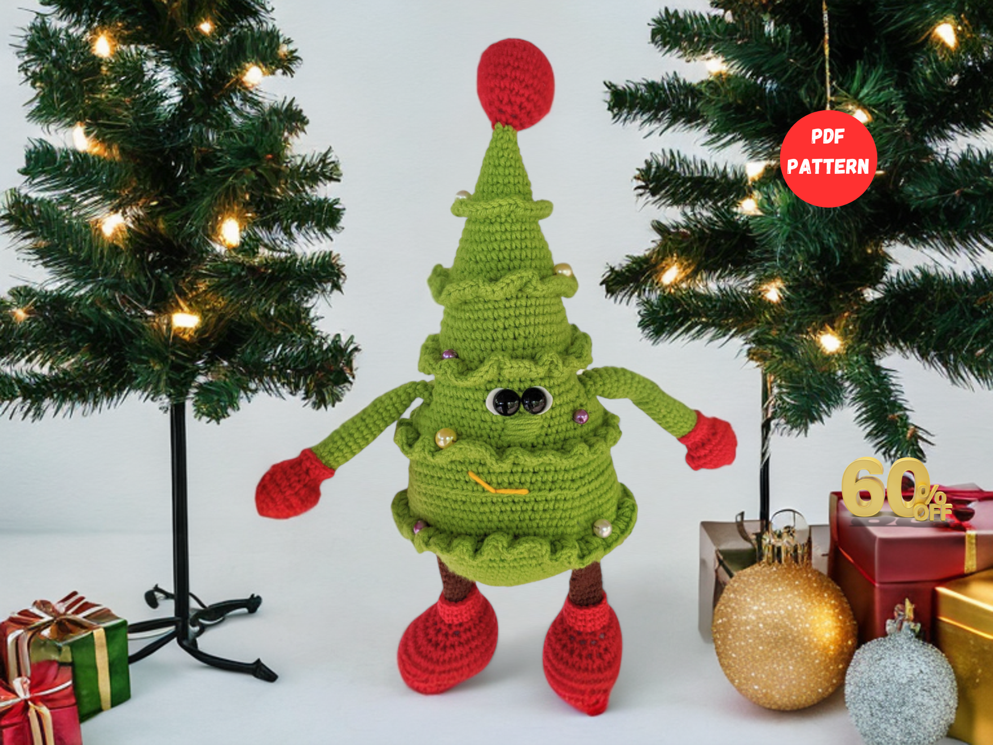 Modèle de Crochet du Jouet Sapin de Noël Extensible