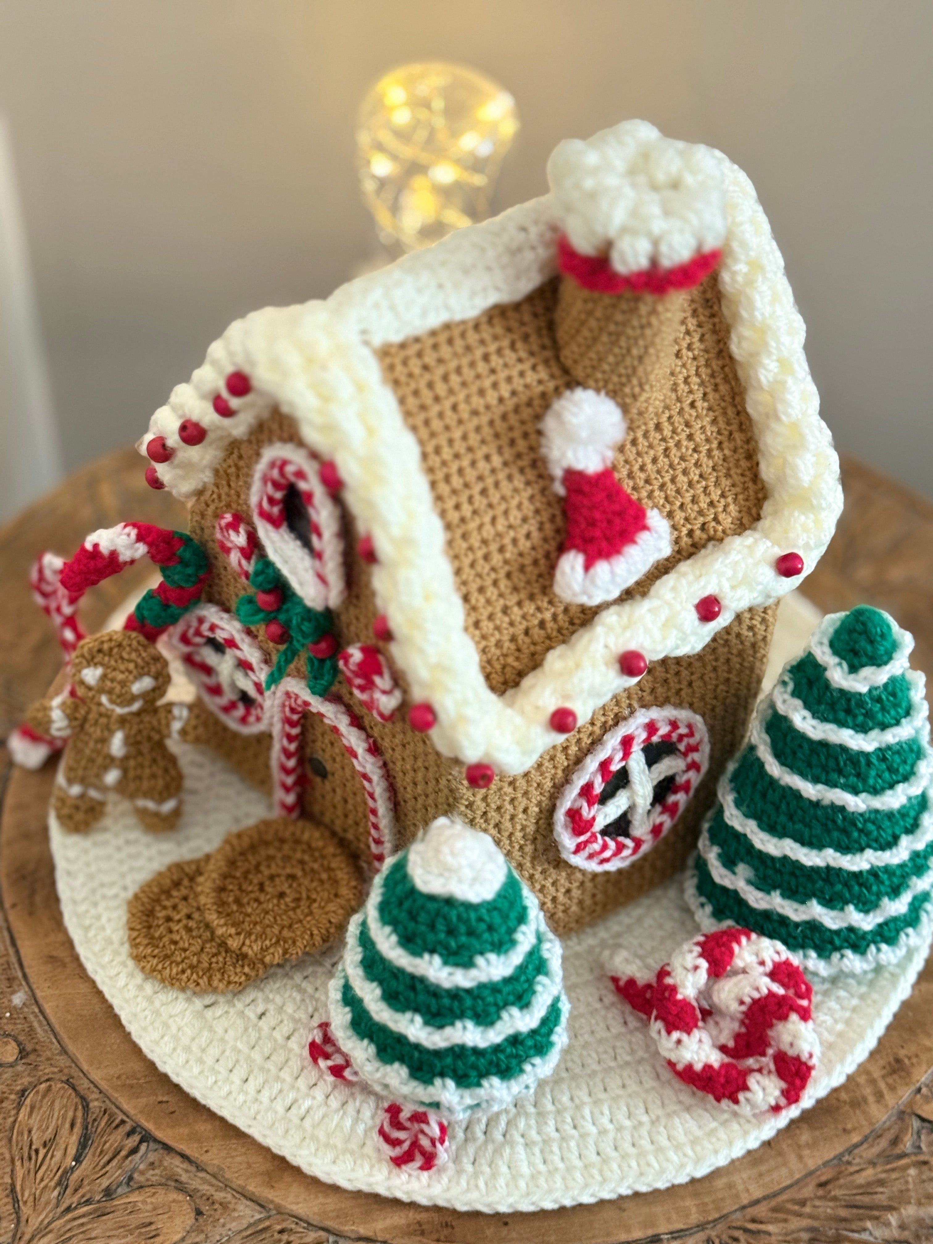 Modèle de crochet : Maison en pain d’épices de Noël