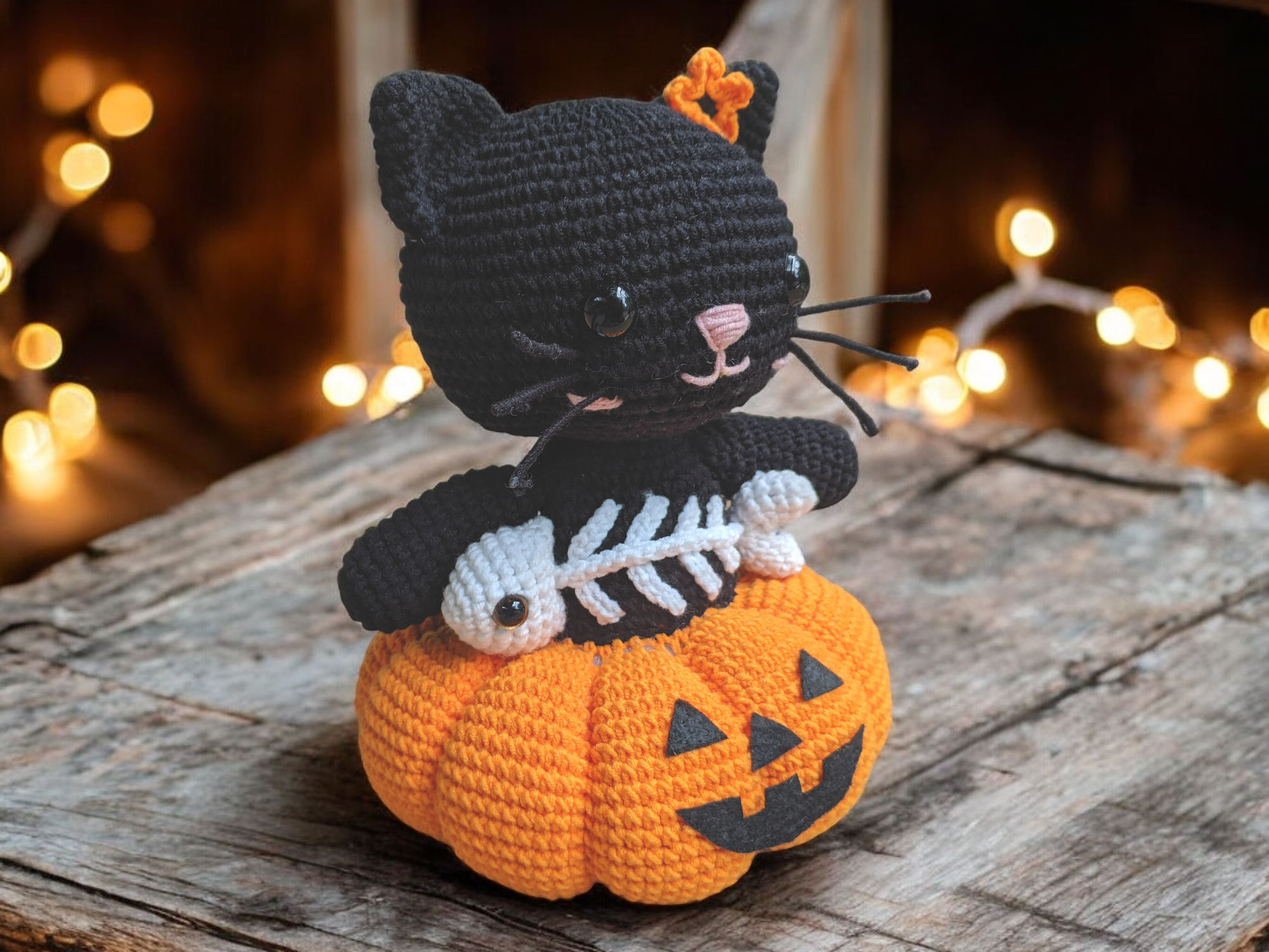 Modèle de Crochet Chaton Boo Boo d'Halloween