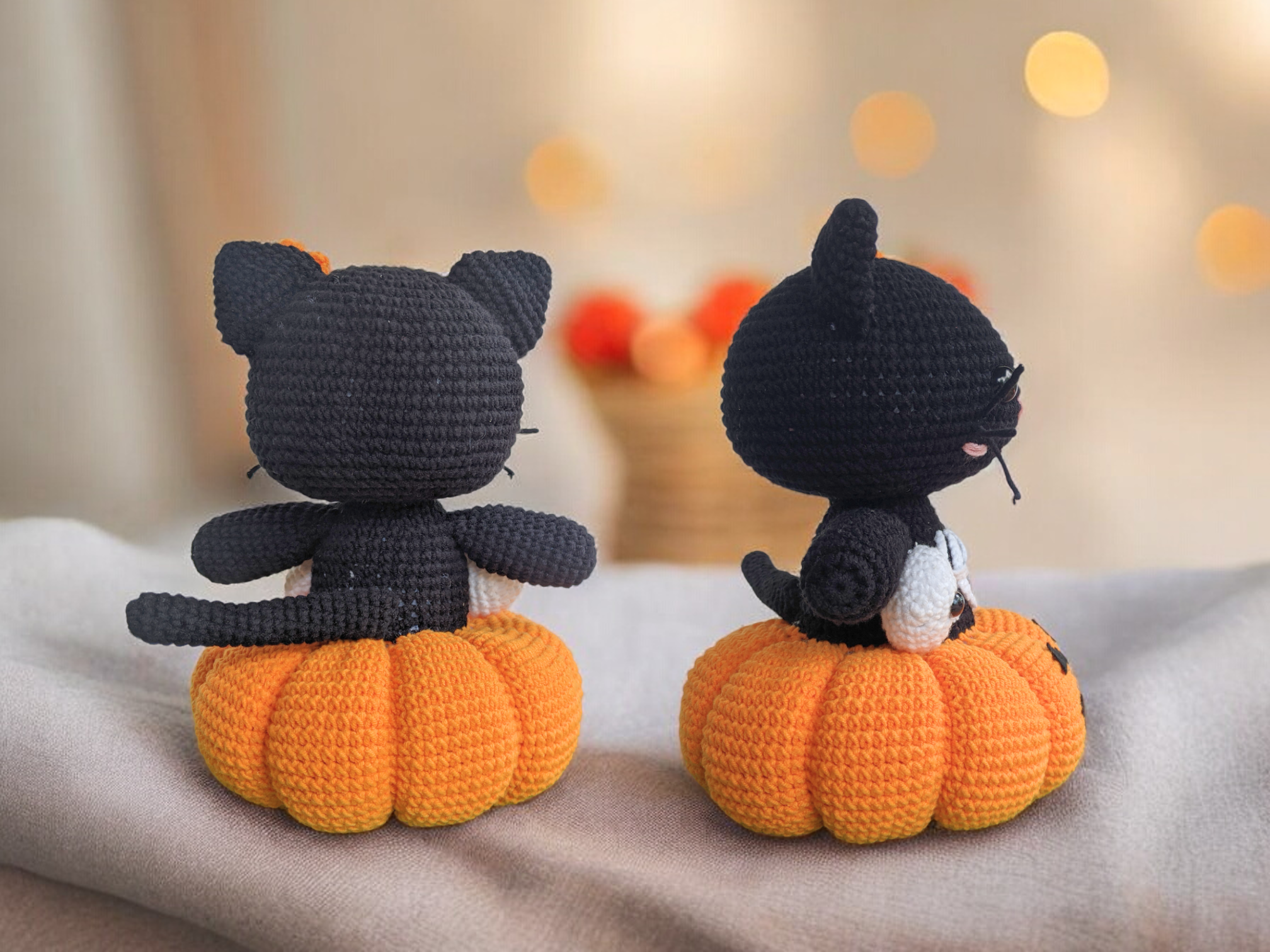 Modèle de Crochet Chaton Boo Boo d'Halloween