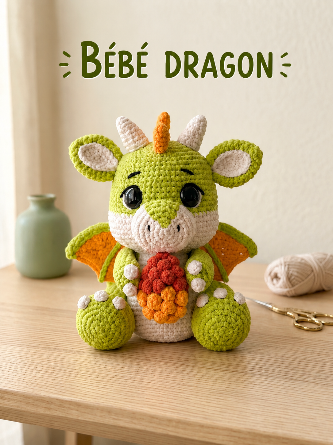 Modèle de Crochet Amigurumi Bébé Dragon