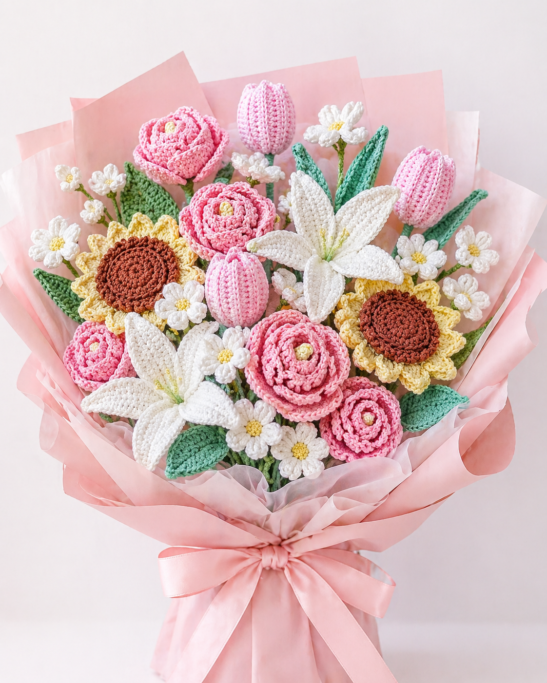 Modèle de Crochet : Bouquet de Fleurs pour la Fête des Mères