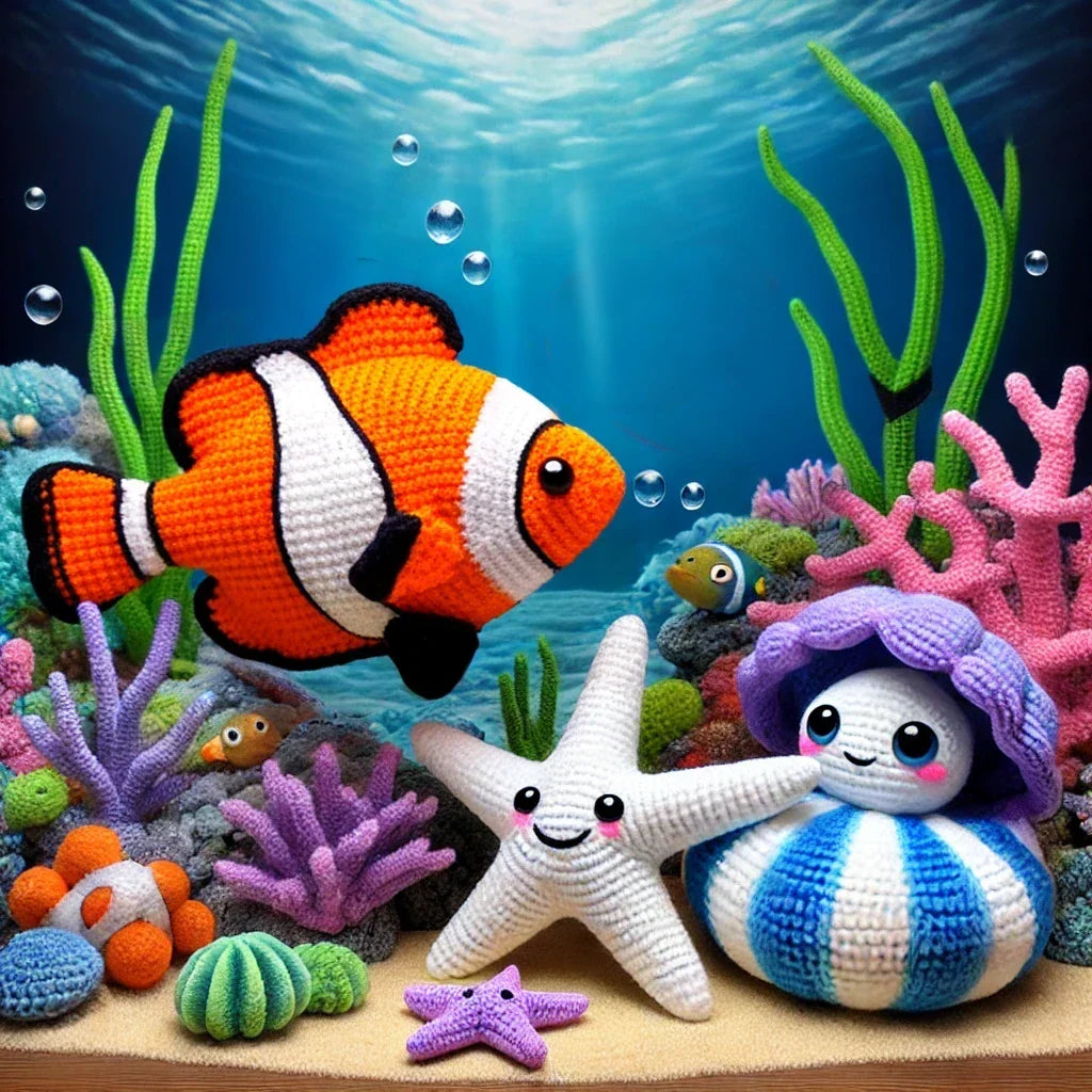 L'Univers Sous-Marin : Modèles de Crochet de Nemo, Stella & Pearla