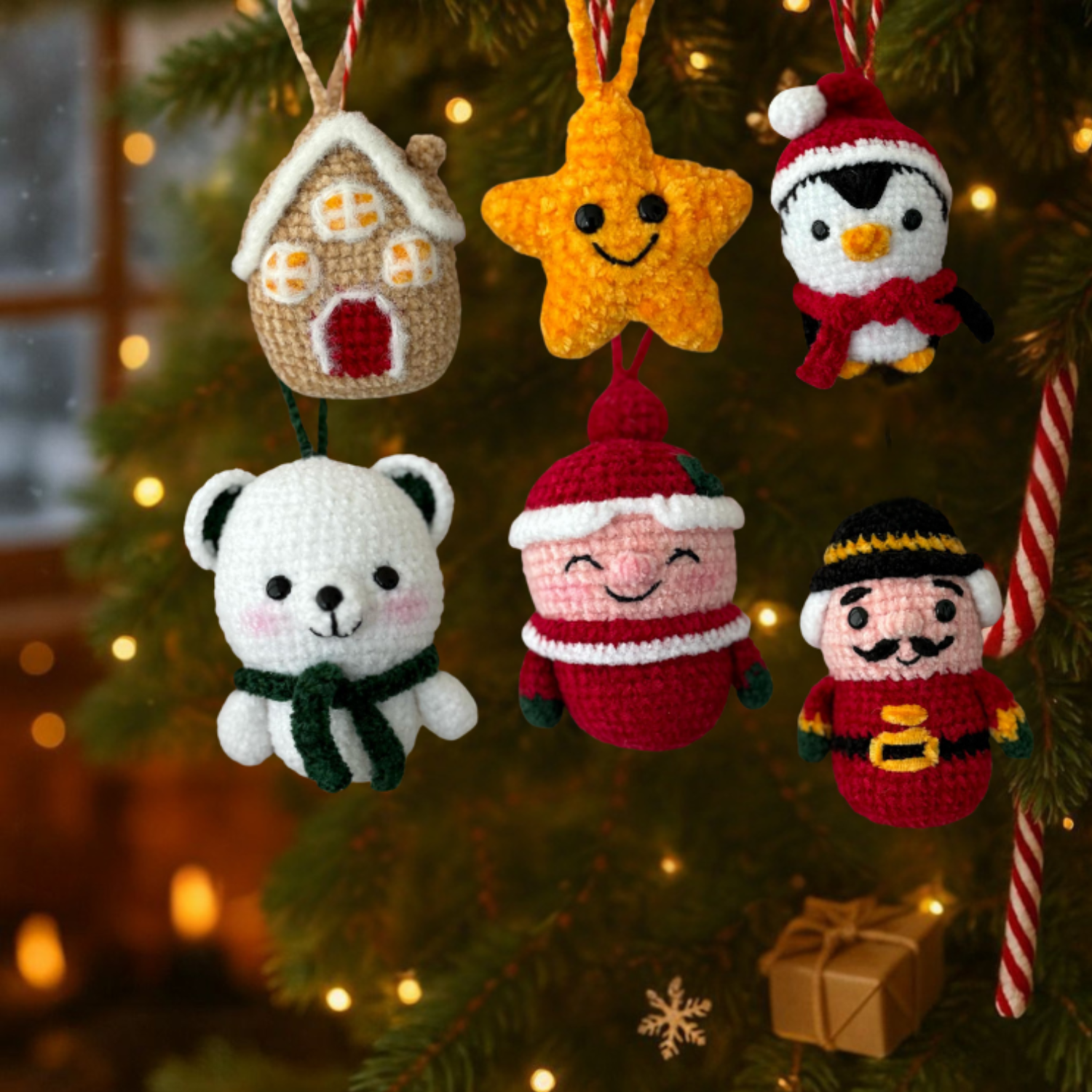 Ensemble de décorations de Noël - Modèles de crochet