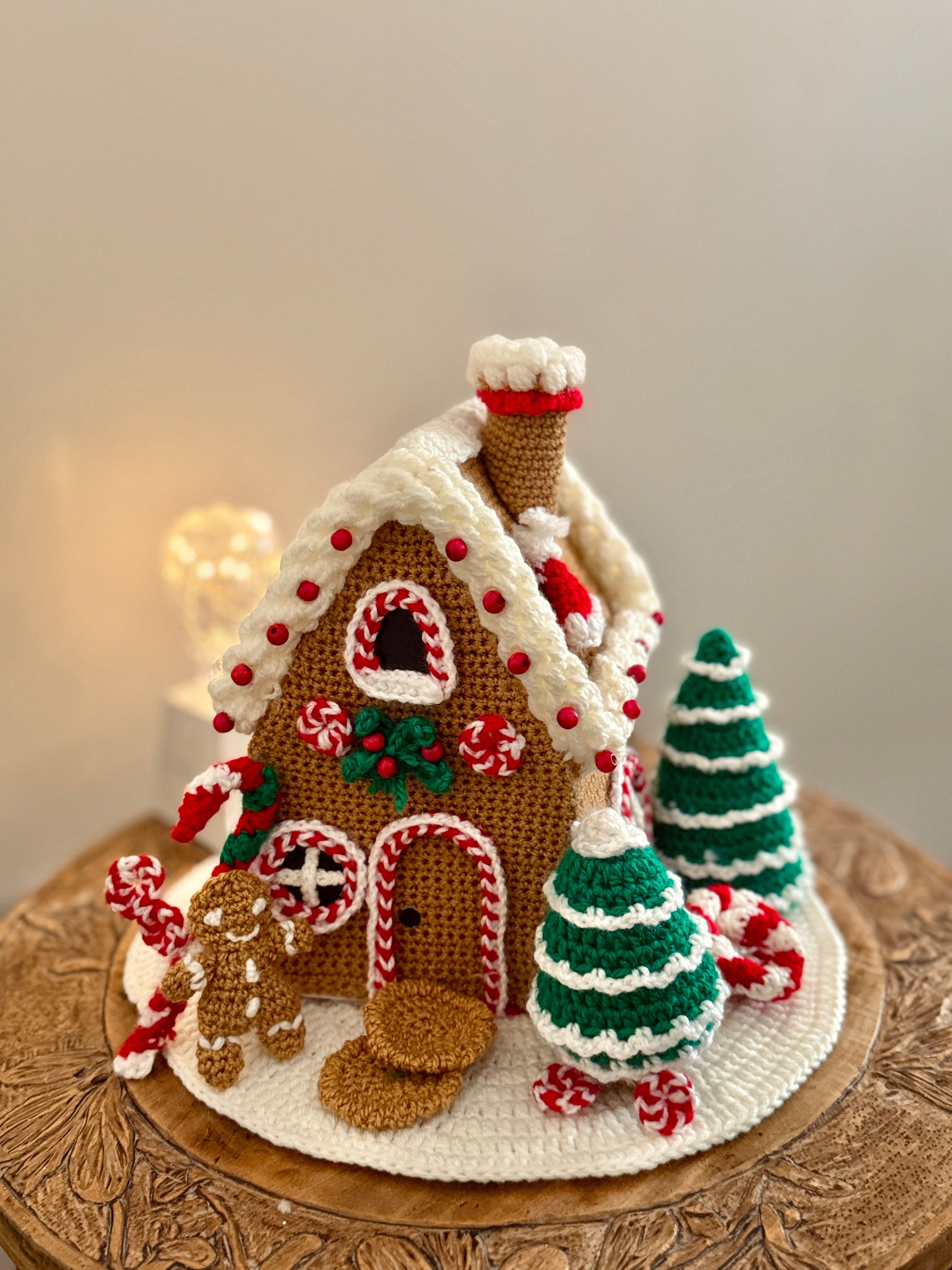 Modèle de crochet : Maison en pain d’épices de Noël