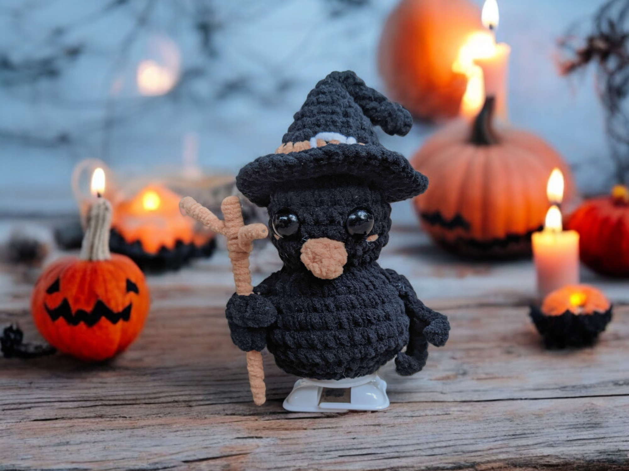 Modèles de Crochet des Créatures Halloween Marcheuses (4 en 1)