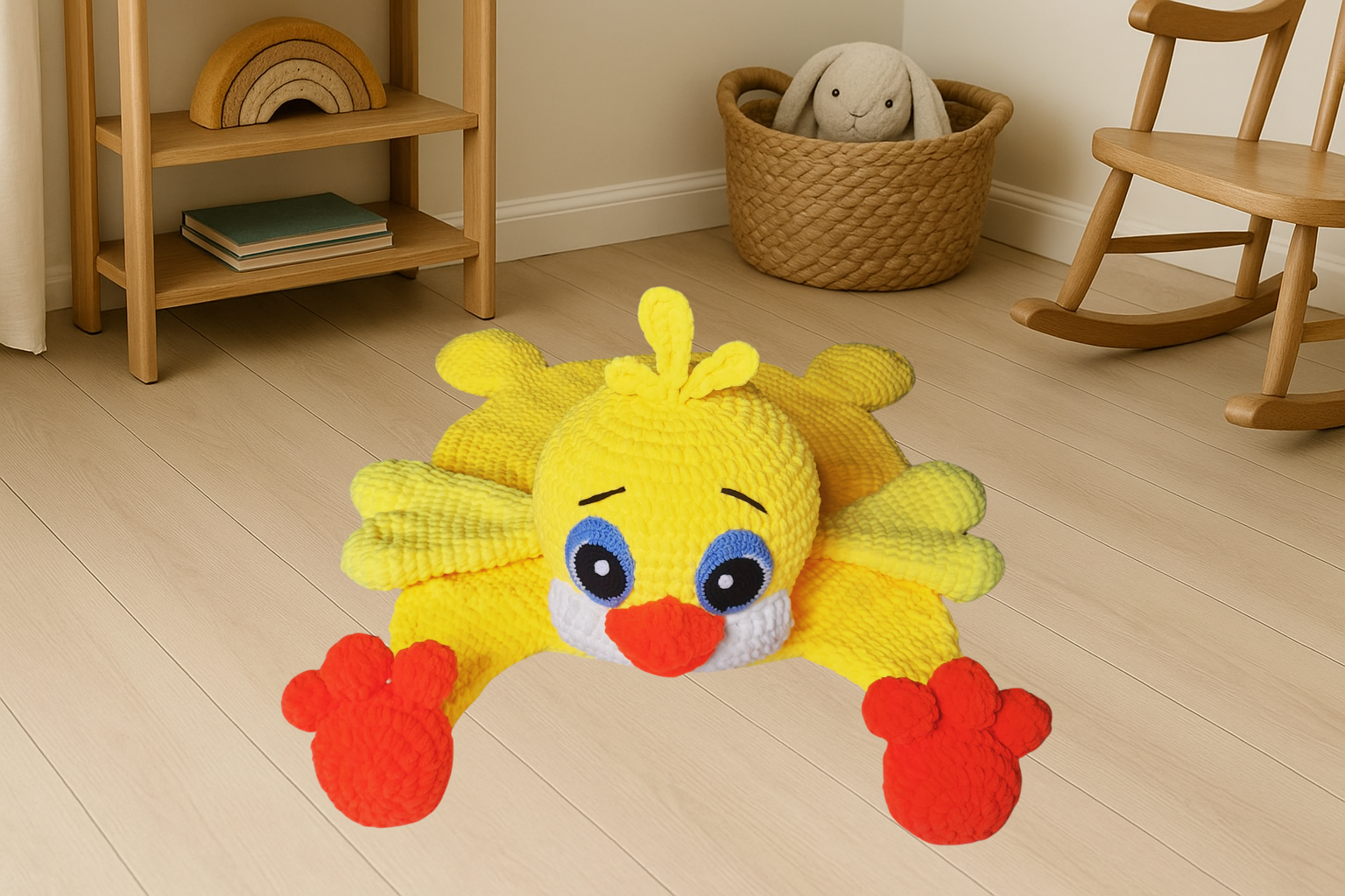Tapis Poussin pour Chambre d’Enfant – Modèle au Crochet