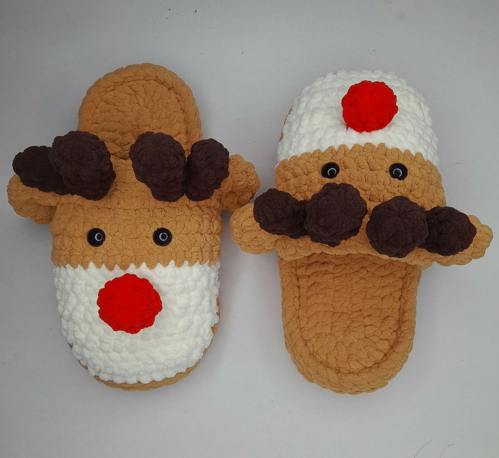 Modèle de crochet : Chaussons de Renne pour Noël