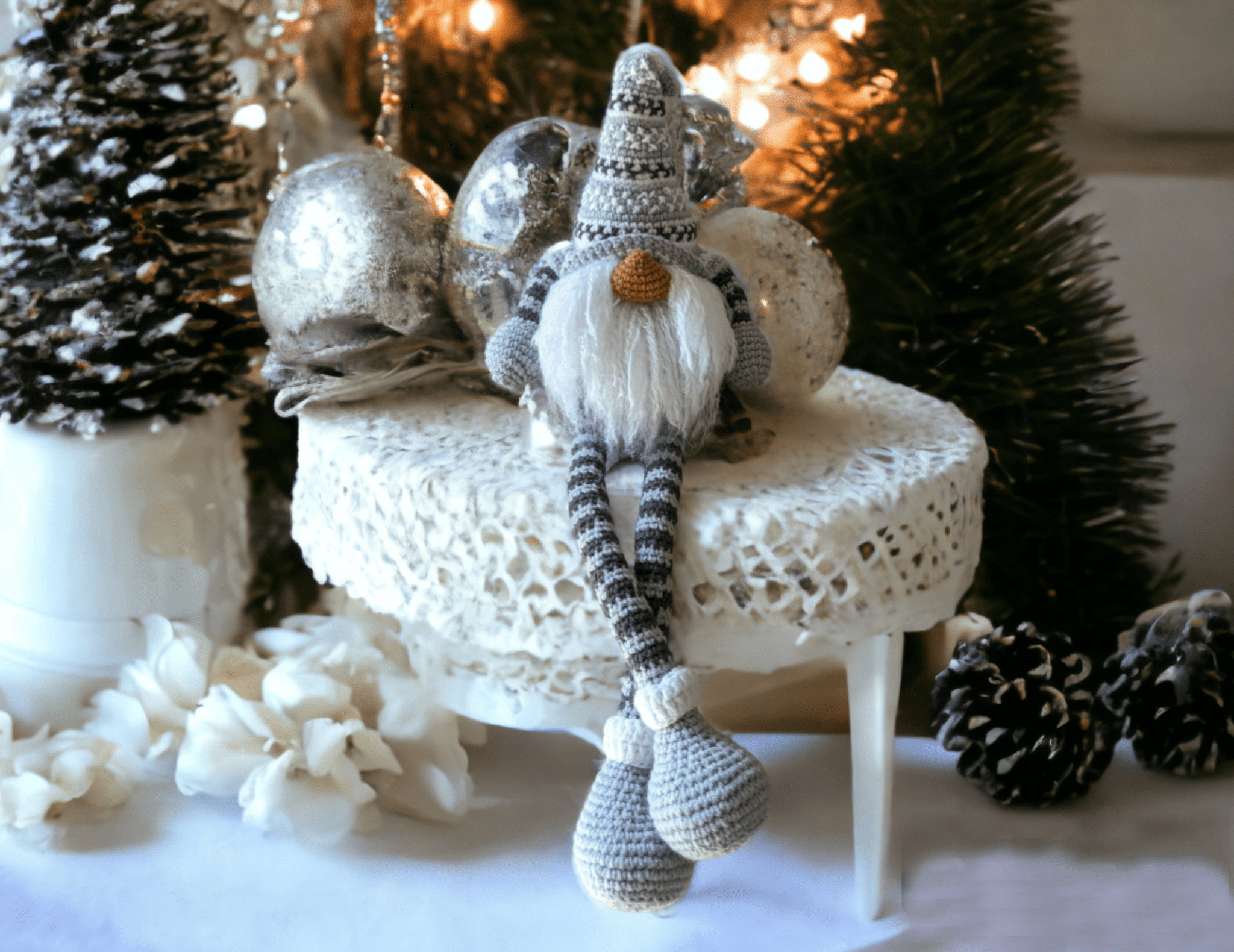 Ensemble de 8 Modèles de Crochet de Noël + CADEAU 🎁