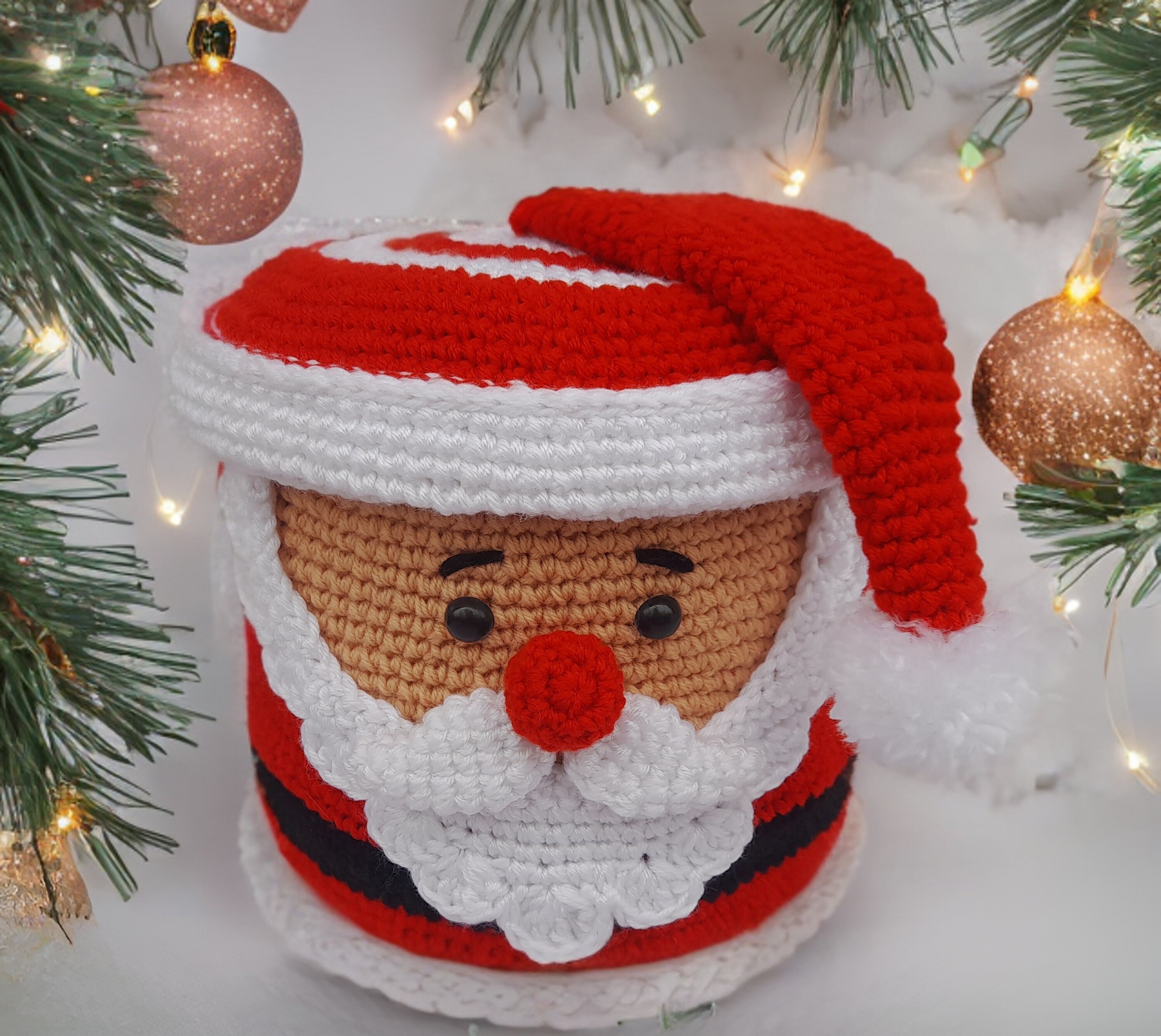 Modèles de Crochet pour Grandes Boîtes Cadeaux du Père Noël & Rudolph