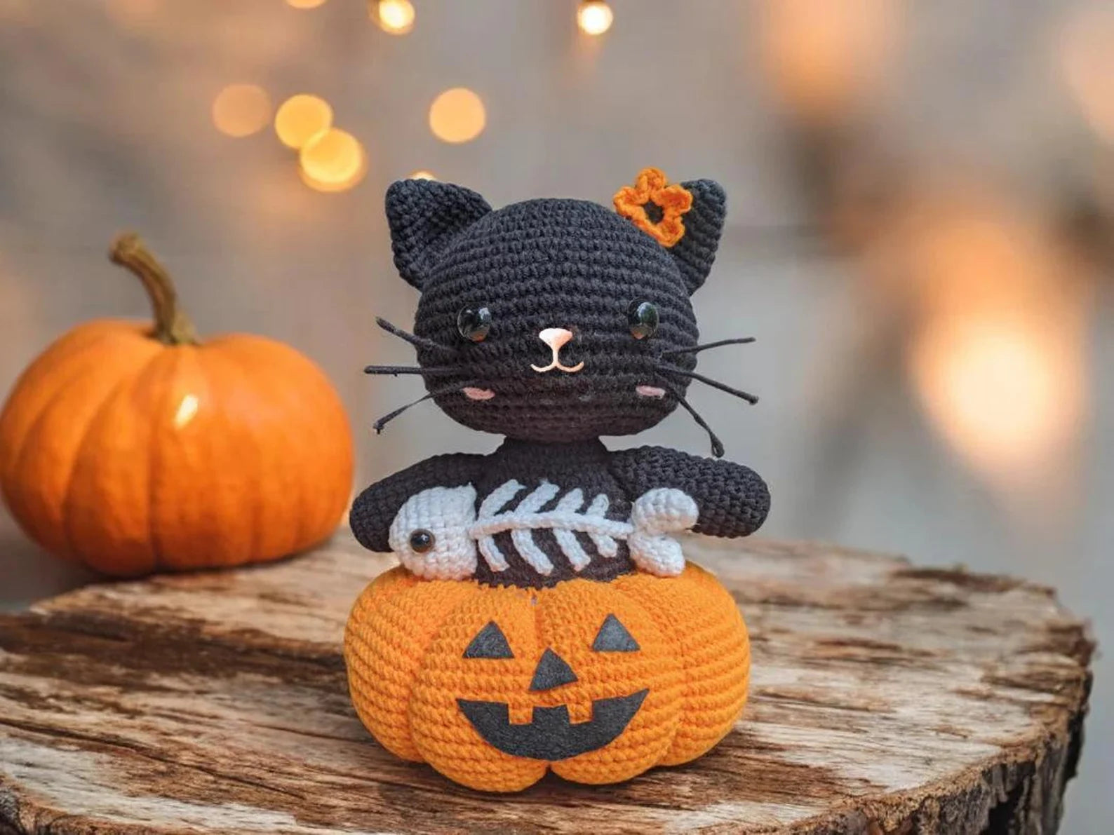 Modèle de Crochet Chaton Boo Boo d'Halloween